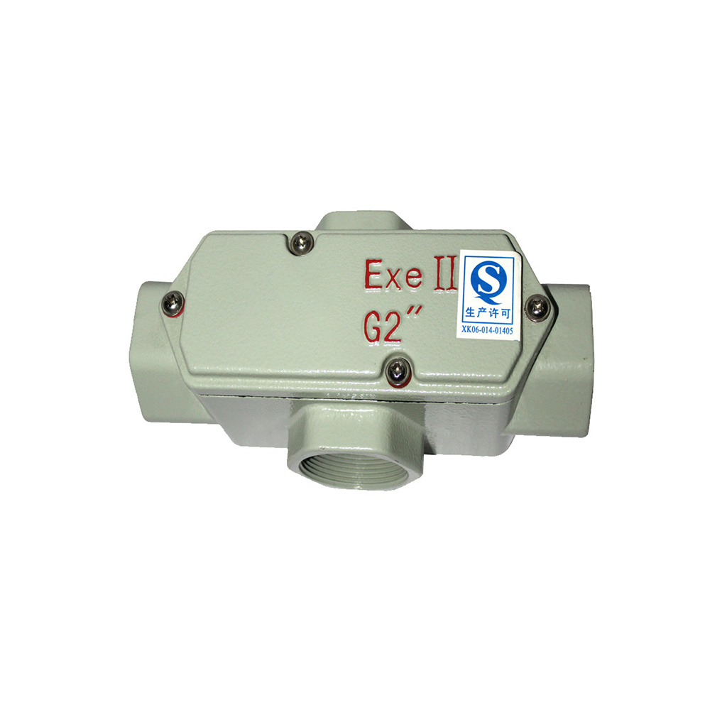 南陽(yáng)中通智能防爆接線(xiàn)箱，防爆配電箱 ,防爆電機(jī)接線(xiàn)盒，防爆防腐接線(xiàn)盒，防爆燈，防爆四通接線(xiàn)盒，防爆三通接線(xiàn)盒的鑄鋁防爆穿線(xiàn)盒產(chǎn)品