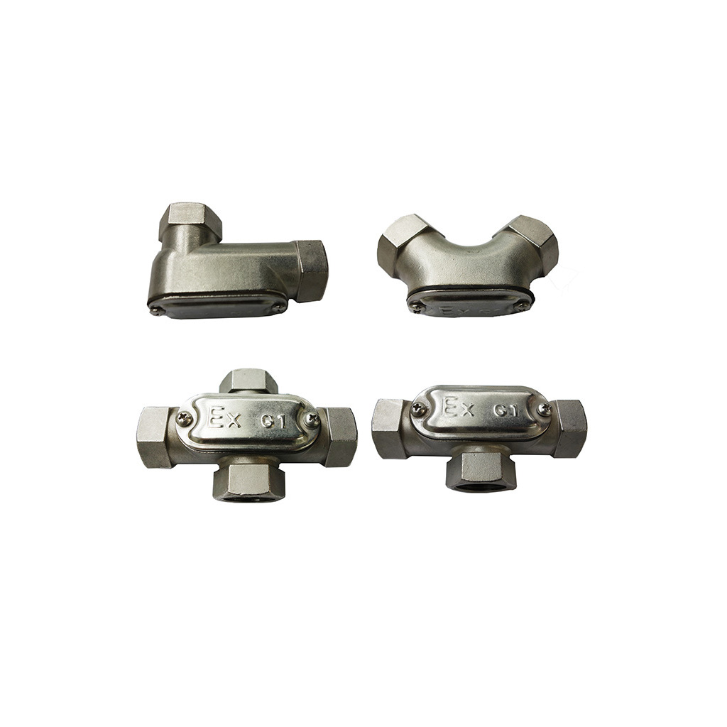 南陽(yáng)中通智能防爆接線(xiàn)箱，防爆配電箱 ,防爆電機(jī)接線(xiàn)盒，防爆防腐接線(xiàn)盒，防爆燈，防爆四通接線(xiàn)盒，防爆三通接線(xiàn)盒的304不銹鋼防爆穿線(xiàn)盒產(chǎn)品